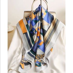 High quality 90x90 cm Square silk scarf